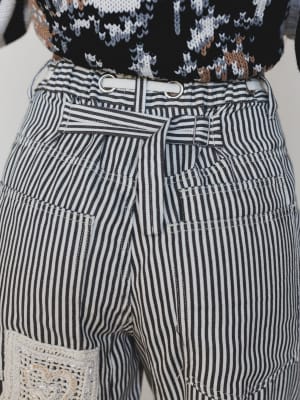 World Wide Pants - Choco Stripe L / Choco Stripe