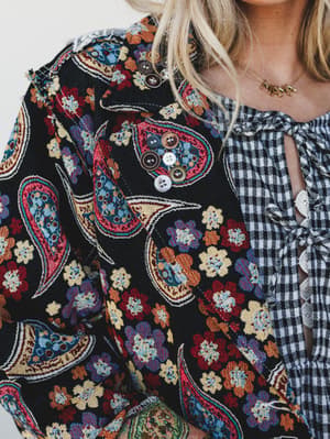 Quiet Winds Jacket - Black Multi