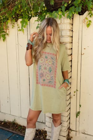 fall-blossoms-tee-dress-sage/Sage
