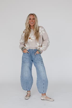 above-it-all-barrel-jeans-light-wash/Blue
