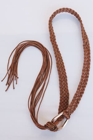 wanderfree-braided-belt-camel/Brown