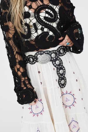 onyx-oval-western-belt-black/Black