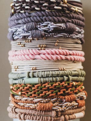 Rose Wrap Hair Tie Set - Multi OS / Multi