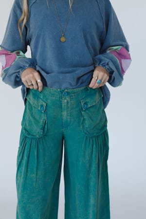 east-bay-loose-fit-cargo-jeans-green/Green