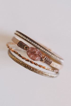 Dusty Horizon Layered Bracelet: undefined