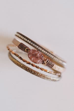 Dusty Horizon Layered Bracelet: undefined