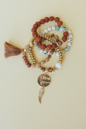 Golden Verse Bracelet Set: undefined