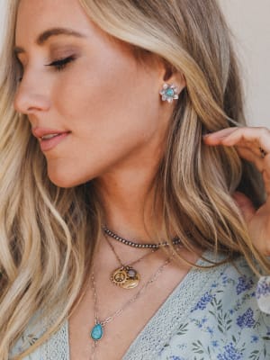 Ranch Life Stud Earrings - Sliver OS / Sliver