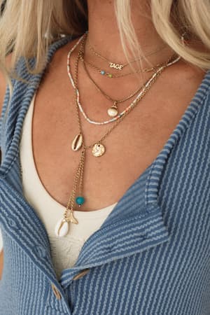 Mermaid Glow Layered Necklace: undefined