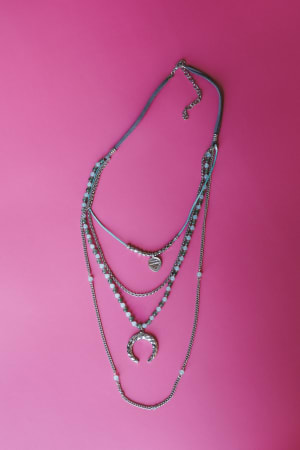 Firelight Layered Necklace: undefined