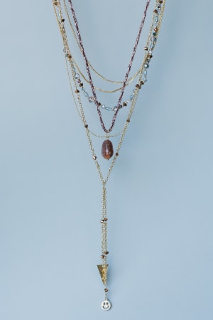 Saturn Layered Necklace: undefined