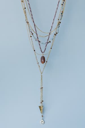 Saturn Layered Necklace: undefined