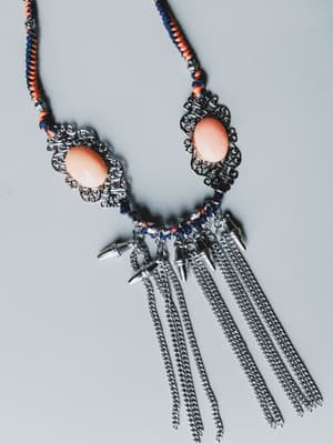 Twin Flame Necklace - Orange OS / Orange