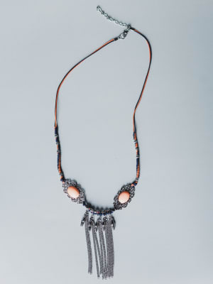 Twin Flame Necklace - Orange OS / Orange