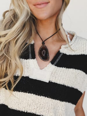 You're A Gem Necklace - Brown OS / Brown