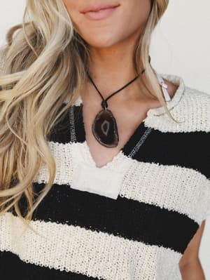 You're A Gem Necklace - Brown OS / Brown