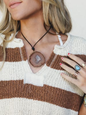 You're A Gem Necklace - White OS / White