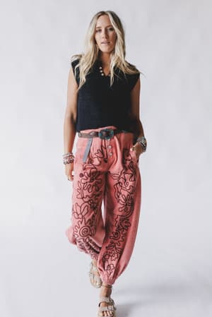 sweet-on-you-embroidered-pants-red/Red