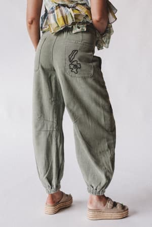 sweet-on-you-embroidered-pants-green/Green