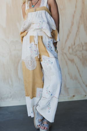 Patchwork Parade Woven Pants: undefined