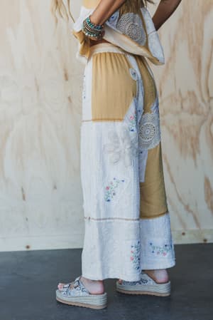 patchwork-parade-woven-pants-mustard/Mustard