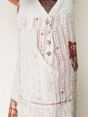 Art Notes Jumpsuit - Ruby Striped L / Ruby Striped