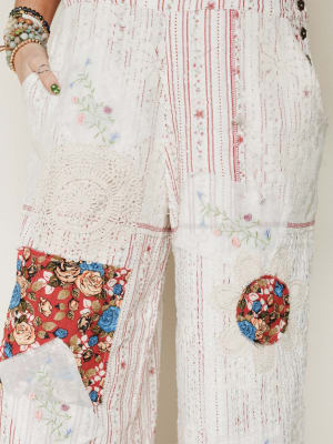 Art Notes Jumpsuit - Ruby Striped L / Ruby Striped