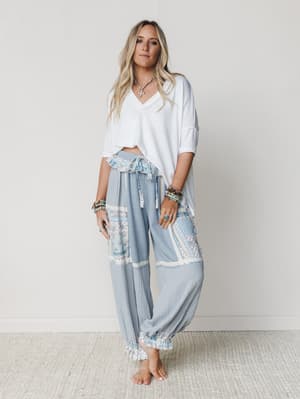 Dream Escape Pants - Ash Blue S / Ash Blue