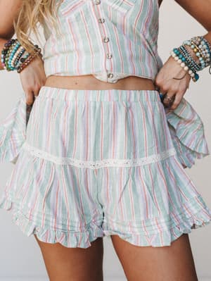 Tinker Stripe Shorts: undefined