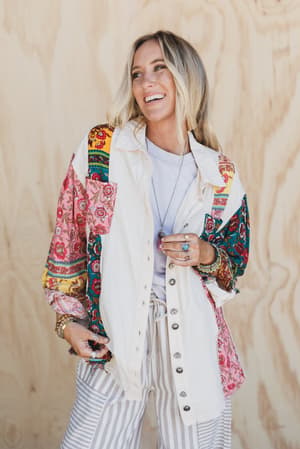 Lush Layers Button Down Top: undefined
