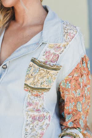 lush-layers-button-down-top-blue/Blue