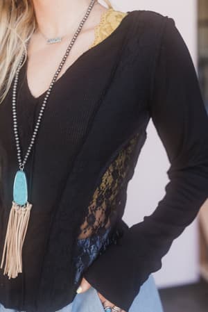 caia-long-sleeve-lace-top-black/Black