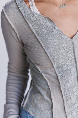 caia-long-sleeve-lace-top-gray/Gray