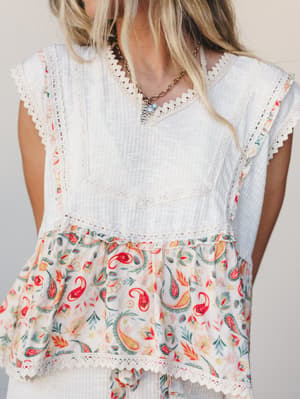 Meadow Wonder Top - Natural S / Natural