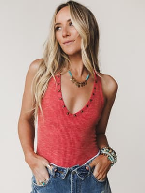 Easy Days Bodysuit - Rasberry Rose S / Rasberry Rose