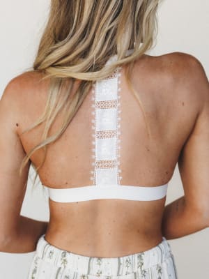 Dainty Darling Bralette - White L / White