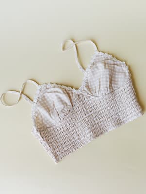 Picnic Pretty Bralette - Beige L / Beige