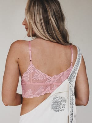 Butterfly Beauty Bralette - Blush M / Blush