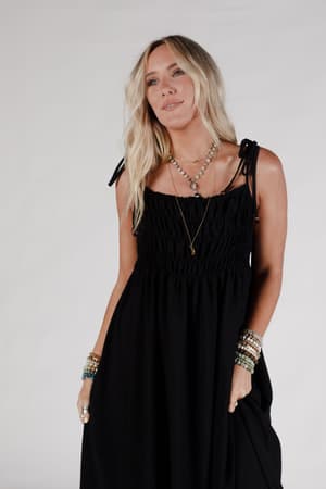 the-nest-bohemian-grace-maxi-dress-black/Black