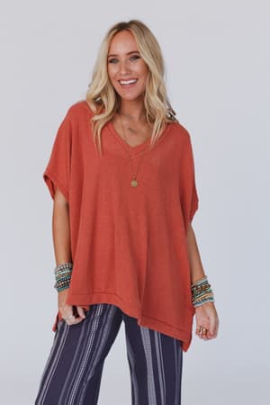 rowan-oversized-ribbed-knit-top-brick/Brick