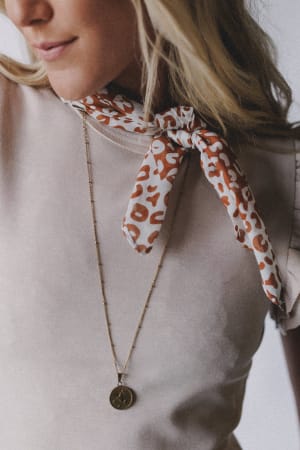 Pebble Coast Animal Print Scarf: undefined