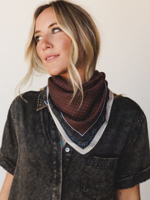 Away To Austin Bandana Scarf: undefined