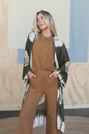 spellbound-tie-dye-kimono-olive/Olive