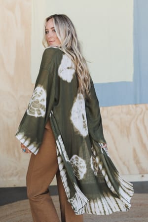 Spellbound Tie Dye Kimono: undefined