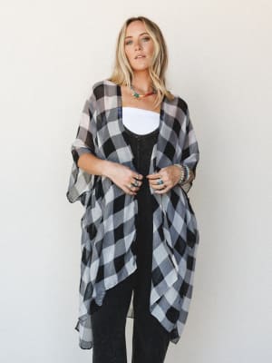 Melissa Kimono - Black OS