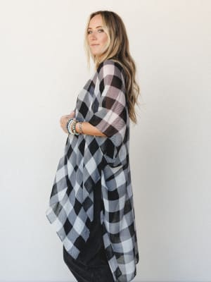 Melissa Kimono - Black OS