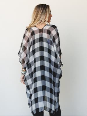 Melissa Kimono - Black OS