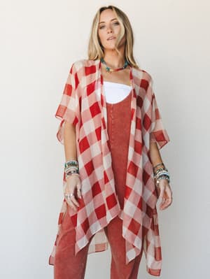 Picnic Perfect Kimono - Rust OS / Rust