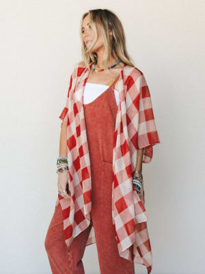 Picnic Perfect Kimono - Rust OS / Rust