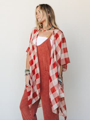 Picnic Perfect Kimono - Rust OS / Rust